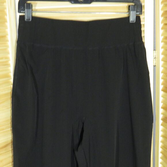Halara Black High Waist Nylon Blend Elastic Waist UPF Joggers Size Medium Petite - Picture 7 of 10